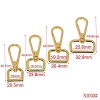 Anneaux à ressort d'usine, crochet de laisse pour chien, mousqueton, quincaillerie pour sac à main, crochet pivotant, mousqueton en alliage de zinc durable pour sac
