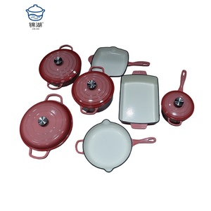 Utensilios <span class=keywords><strong>de</strong></span> Cocina <span class=keywords><strong>de</strong></span> Hierro Fundido Esmaltado Personalizables, Incluyendo Ollas, Cazuelas y Juegos <span class=keywords><strong>de</strong></span> Cocina Coloridos, Fabricante al por Mayor - Product Image 6