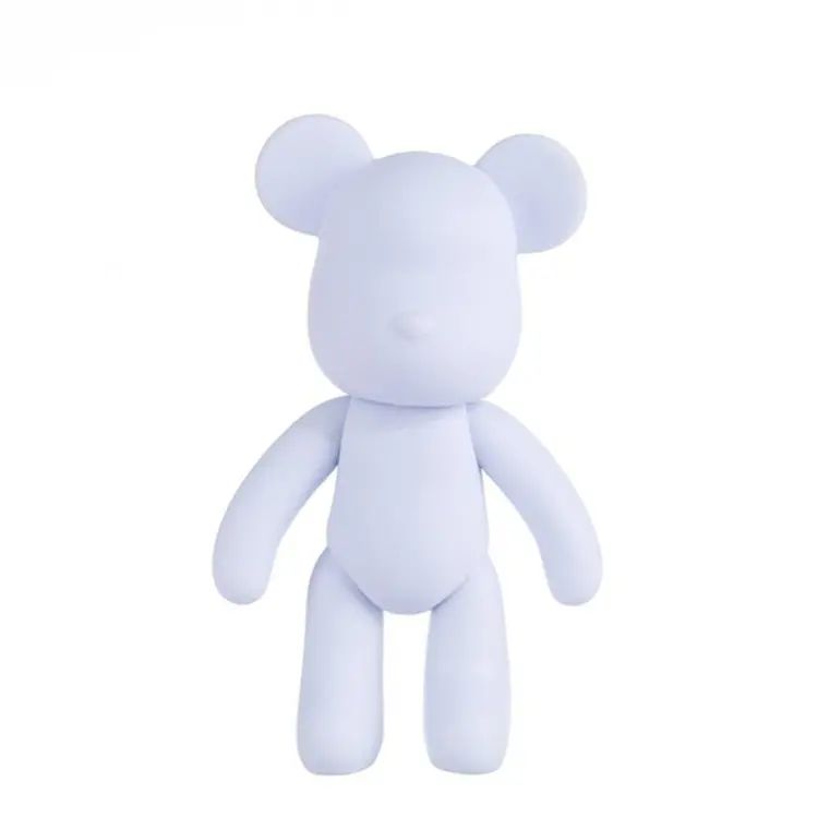 ตุ๊กตาอิฐสีขาวสำหรับเทของเหลว1000% รูปหมีหมีรูปทรงตุ๊กตาน่ารักแบบทำมือ