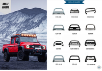 CZX Nouvelle barre de protection avant pour pick-up 4x4 tout-terrain, grille de protection en acier inoxydable, barre de protection pour attelage de remorquage Hilux 2002-2026 Noir