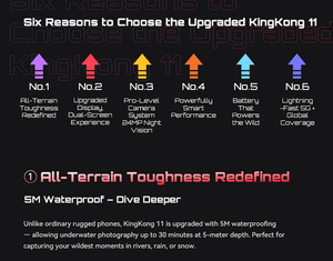 Điện thoại thông minh mạnh mẽ 5G Cubot KingKong <span class=keywords><strong>11</strong></span>, pin 10200mAh, chip Dimensity 7025 6nm 2.5GHz, RAM 32GB (16+16), ROM 256GB, camera 108MP, tích hợp NFC - Product Image 3