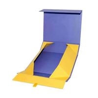 Boîte cadeau rigide pliable magnétique personnalisée, boîte cadeau en papier rigide pliable pour cosmétiques, vin, cadeaux de fête, emballage