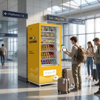 Máquina Expendedora de Bebidas y Snacks con Sistema de Refrigeración por Compresor, Pantalla Táctil, Color Personalizado, Habilitado para SDK y Basado en la Nube