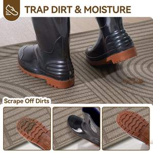 Tapete de Entrada Sally Hemp, Rectangular, Color Marrón Montaña, Antideslizante, para Interiores y Exteriores, Uso Doméstico - Product Image 5