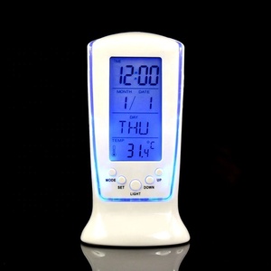 Sveglia Digitale con Retroilluminazione Blu, Regalo Promozionale per Ufficio, Orologio da Tavolo, Despertador Reloj, Logo Personalizzato, Prezzo Conveniente - Product Image 5