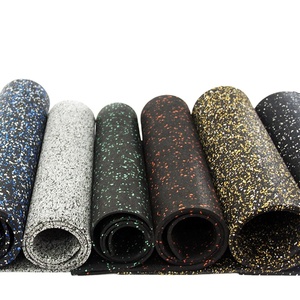 Alfombra de Gimnasio Antideslizante Personalizada al por Mayor, Alfombra de Goma Duradera y Ecológica, Rollo de Gimnasio para Fitness - Product Image 1