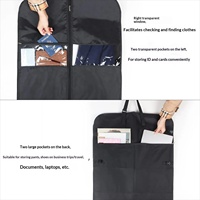 Nouvelle Housse de Rangement Portable Anti-Poussière et Anti-Humidité pour Manteaux et Costumes de Style Coréen, Idéale pour les Voyages d'Affaires