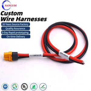 2-pins XT30 XT60 XT90 koperen kern PTFE geïsoleerde 12V elektronische connector kabelassemblage 300mm aangepaste OEM ODM bedradingssysteem - Product Image 3
