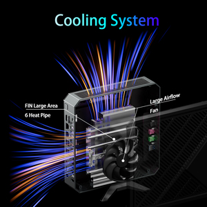 Xcy chơi game mini PC AMD R7 5800H rx6400 <span class=keywords><strong>ddr6</strong></span> 4G 2 DDR4 M.2 SSD kép 2.5g Ethernet mini máy tính để bàn Máy Tính Game Thủ trò chơi - Product Image 5