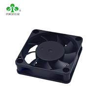 POWERYEAR Source Factory CE UL Low Noise Dc Brushless Fan 3pin 60mm 5v 12v Dc Cooling Fan Motor 60x60x10