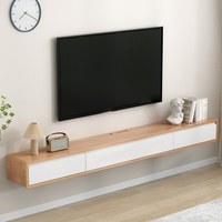 Nouvelle conception moderne européenne, meuble TV flottant en bois, support mural pour salon, armoire TV, composants TV en gros à prix abordable, console