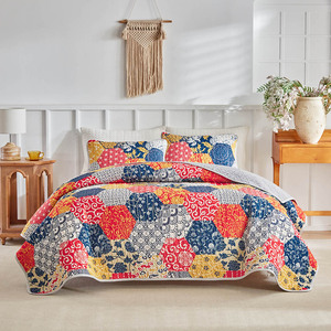 फूल रानी बिस्तर 2 तकिया शेम के साथ सेट, आधुनिक वनस्पति बिस्तर - Product Image 5