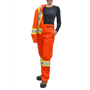 Waterproof Fireproof Breathable Cotton Safety <b>Overalls</b> <b>for</b> <b>Women</b> Reflective Strips Heavy Duty Construction Workwear One Piece - Product Image 5