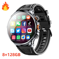 Reloj Inteligente con Tarjeta SIM 4G H18 de Alta Gama, Pantalla IPS, Respuesta a Llamadas, Cámara de Alta Resolución, 128 GB de ROM, Pantalla de 1.9'', GPS, NFC, hasta 4 Días de Batería, Unisex