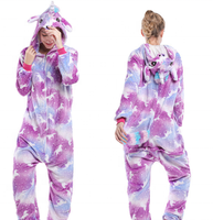 Combinaison pour femmes, pyjama de dessin animé, tissu noir, avec rabat