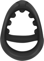 Anillo para Pene de Silicona Negra para Hombres, Elástico, Ecológico, 100% Impermeable, Retrasa la Eyaculación, Ejercicio Sexual, Fundas para Pene