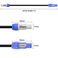 3x2,5mm Kupferleiter PVC-Isoliertes Niederspannungs-Powercon-Stromkabel für LED-Bildschirme und Bühnenbeleuchtung
