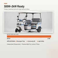 Moteur PMSM AC/DC en aluminium à suspension indépendante pour véhicules électriques à faible vitesse à quatre roues pour personnes âgées, 500W-2000W