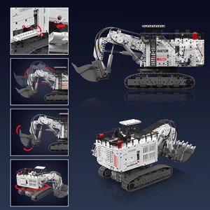 17067 Caterpillar 6060 Excavadora a Control Remoto, Bloques de Construcción, Modelo Grande, Juguete de Vehículo de Ingeniería, Regalo - Product Image 4