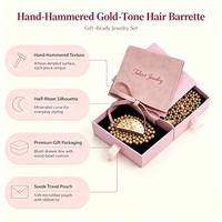 Barrettes personnalisées en gros avec logo, faites à la main, pour femmes, accessoires de cheveux de mariage, coffret cadeau, pochette à bijoux
