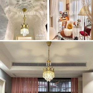 Vintage French Crown Crystal Chandelier Full Spectrum <b>Led</b> <b>Light</b> Home Decor Living Room Bedroom Entryway Wedding Lighting - Product Image 3