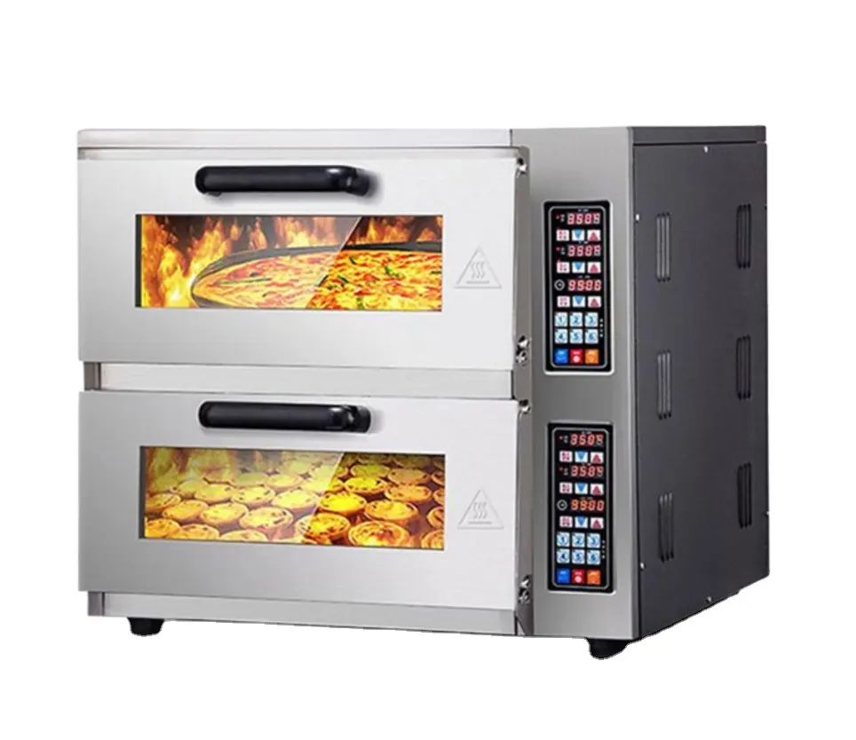 Oven pizza Italia komersial murah, oven pizza elektrik batu mini dapur elektrik ekonomis