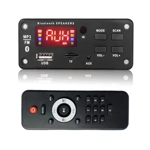 HIFI Qualidade De Som Grande Remoto 5V 12V Suporte Móvel Chamada Bluetooth MP3 Audio Player Decodificador Placas