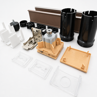 Kit de Herrajes para Persianas Venecianas de Madera: Riel Superior, Riel Inferior, Mecanismo de Inclinación, Soportes de Embrague, Tapas Finales, Clips para Cinta de Escalera, Juego de Accesorios
