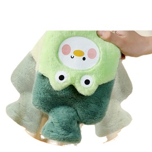 Bouteille d'eau chaude en peluche en forme de U, mignonne et douce, pour étudiants, facile à nettoyer - Product Image 5