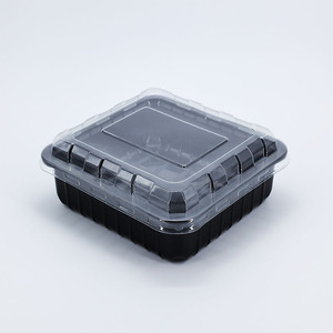 Caixa de Armazenamento de Alimentos Plástica Retangular <span class=keywords><strong>PET</strong></span> Barata com Tampa Dispensador de Alimentos Secos Personalizável - Product Image 2