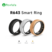OEM ODM Mattierter Smart Ring 5ATM Wasserdicht Schlanker Fitness-Schlaf-Tracker Blutsauerstoff-Herzfrequenz-Tracker Vibrations-App-Steuerung