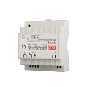 מסילת Din הר 30w 24v dc אספקת חשמל שלב אחד דין רכבת אספקת חשמל