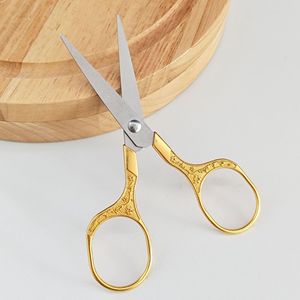 Chinese Retro Plum Blossom Scissors Stainless Steel Straight Head Home Office Use Embroidery Tea Ceremony Small Scissors - Product Image 2