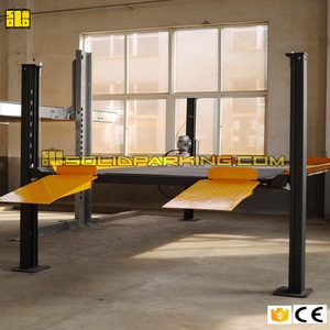 CE bersertifikat empat tiang hidrolik mobil Lift 3600 KG kapasitas angkat beberapa ketinggian parkir angkat untuk perbaikan mobil - Product Image 5