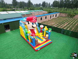 Tobogán Inflable <span class=keywords><strong>Super</strong></span> <span class=keywords><strong>Mario</strong></span>, Combo de Brincolín Comercial para Adultos, Castillo Inflable para Niños con Soplador de Aire, Tamaño Personalizado - Product Image 4