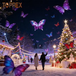 TOPREX Farfalla Bionica Telecomandata con Ali Svolazzanti e LED per Decorazioni di Matrimoni e Feste, Farfalle Volanti Simulate - Product Image 4