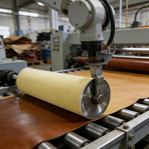 Yüksek Dayanımlı Endüstriyel Poliüretan PU Rulo Kauçuk Kaplamalı Konveyör Tahrikli Rulo Konveyör - Product Image 1