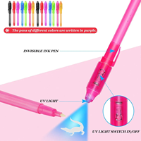 Stylo à encre invisible, marqueur magique, marqueur de sécurité pour enfants avec lumière UV pour fête d'anniversaire
