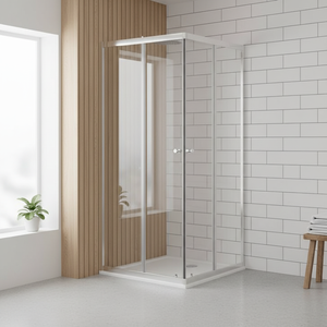 Mampara <span class=keywords><strong>de</strong></span> Ducha <span class=keywords><strong>Corredera</strong></span> Moderna para <span class=keywords><strong>Baño</strong></span> <span class=keywords><strong>de</strong></span> Hotel, Cuadrada, <span class=keywords><strong>de</strong></span> Aleación <span class=keywords><strong>de</strong></span> Aluminio Cepillado <span class=keywords><strong>con</strong></span> Marco, Vidrio Templado Impermeable <span class=keywords><strong>de</strong></span> 6 mm <span class=keywords><strong>de</strong></span> Grosor - Product Image 4