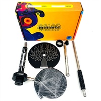 Vente en gros usine : Ensemble de chicha minimaliste de haute qualité en acier inoxydable 304, design géométrique, personnalisable