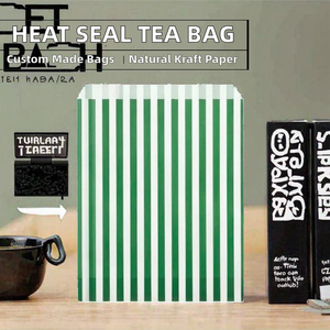 Sachets de thé en papier kraft thermoscellables, filtres à thé vides sans ficelle ni ruban, laminage disponible - Product Image 2