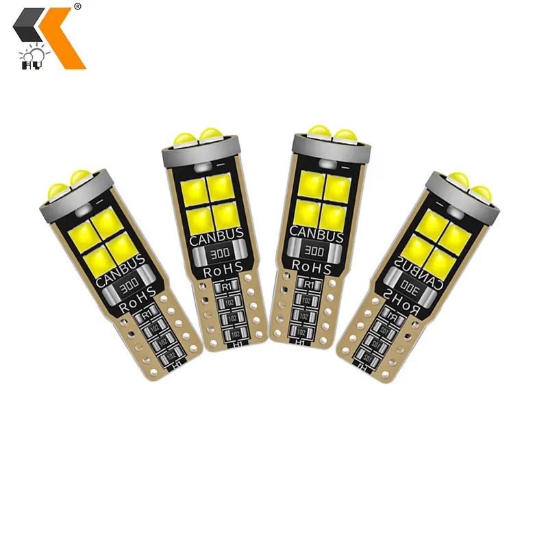 HOLY 3030 10 SMD T10 LED With HD len For Car Parking Lights Bulbs Interior Dome Lights 12V Canbus W5W LED T10