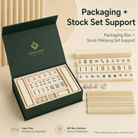 Coffret Cadeau Rigide Haut de Gamme Personnalisé pour Jeu de Mahjong en Carton avec Fermeture Magnétique et Plateau Intérieur pour Tuiles de Jeu – Vente en Gros