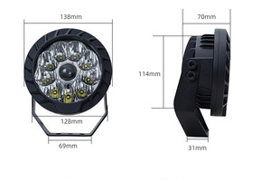Projecteur rond <span class=keywords><strong>de</strong></span> 5 pouces et 7 pouces, éclairage <span class=keywords><strong>de</strong></span> <span class=keywords><strong>travail</strong></span> LED pour voiture, anti-poussière, modifié, véhicule tout-terrain, <span class=keywords><strong>phare</strong></span> avant super lumineux pour pare-chocs - Product Image 5