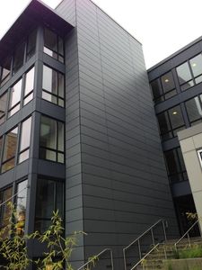 Panel de fachada de tablero de fibrocemento negro certificado CE para construcción de villas - Product Image 5