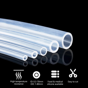 Tubo de goma de silicona personalizado tubo de resistencia de alta temperatura tubos de manguera de aire de agua de silicona flexible de grado alimenticio - Product Image 2