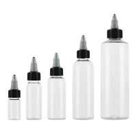Bouteilles compte-gouttes en plastique PET vides pour encre de tatouage, 30ml, 60ml, 100ml, 120ml, avec bouchon torsadé, pour pigments et huiles – NOUVEAU