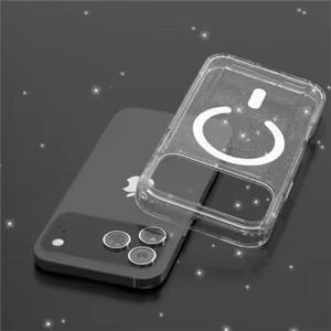 Funda Magnética para <span class=keywords><strong>iPhone</strong></span> 17 Pro Max Air, Transparente con Brillantina, Protección Antigolpes, Esquinas Reforzadas - Product Image 5