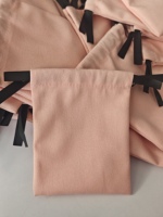 Sac Cadeau en Toile de Coton à Cordon Coulissant Personnalisable avec Logo – Motif Uni – Grande Vente