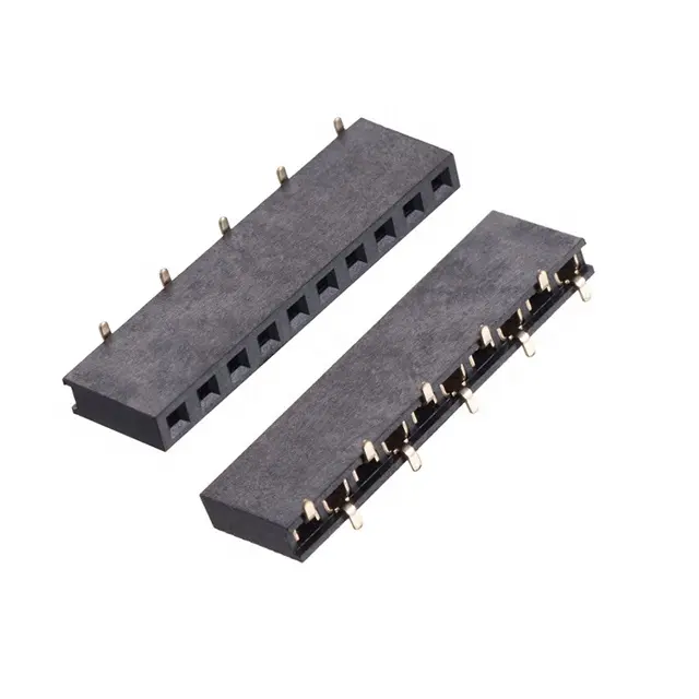 Competitive price 2.54mm female header H7.1mm Single row 1~40P Straight DIP 2.54mm socket PCB connector
